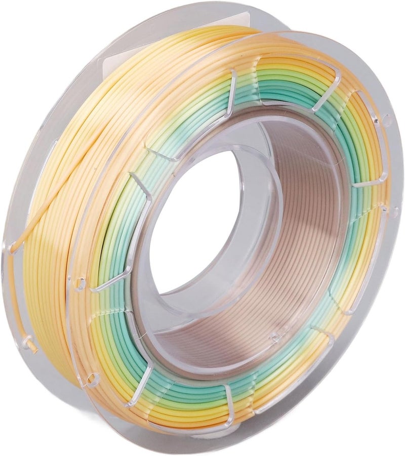 3D Printer PLA Filament 175mm. Spool Bundle 200g, Silk Shiny Fast Color Gradient Change Multicolored PLA Filament, Compatible with Ender DO3D MYNT3D AMS, for Art Crafts 3D Printin - Image 4