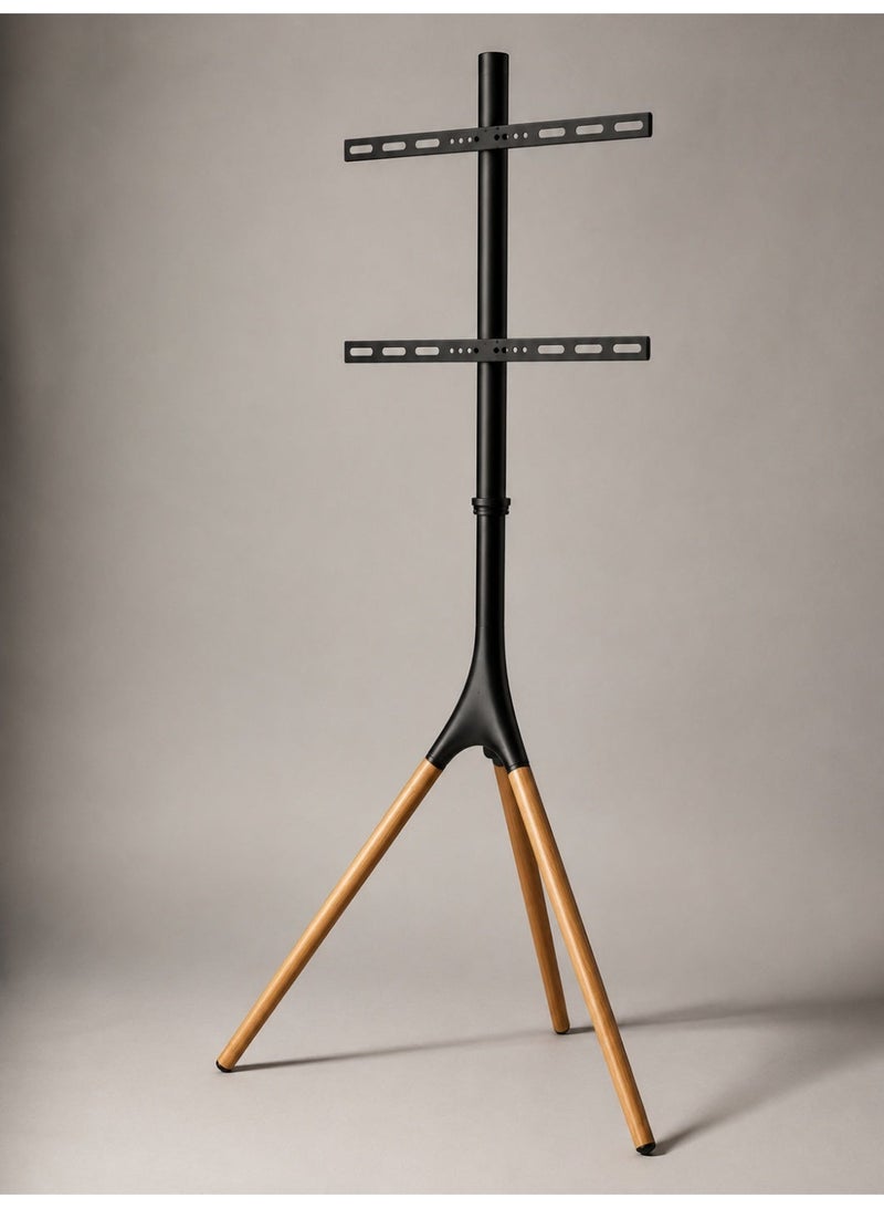 Eworld No-Drill TV Floor Stand for 30-70 Inch Screens - Freestanding Tripod Mount Alternative to Wall Bracket, Swivel & Height Adjustable with Cable Management - Image 2