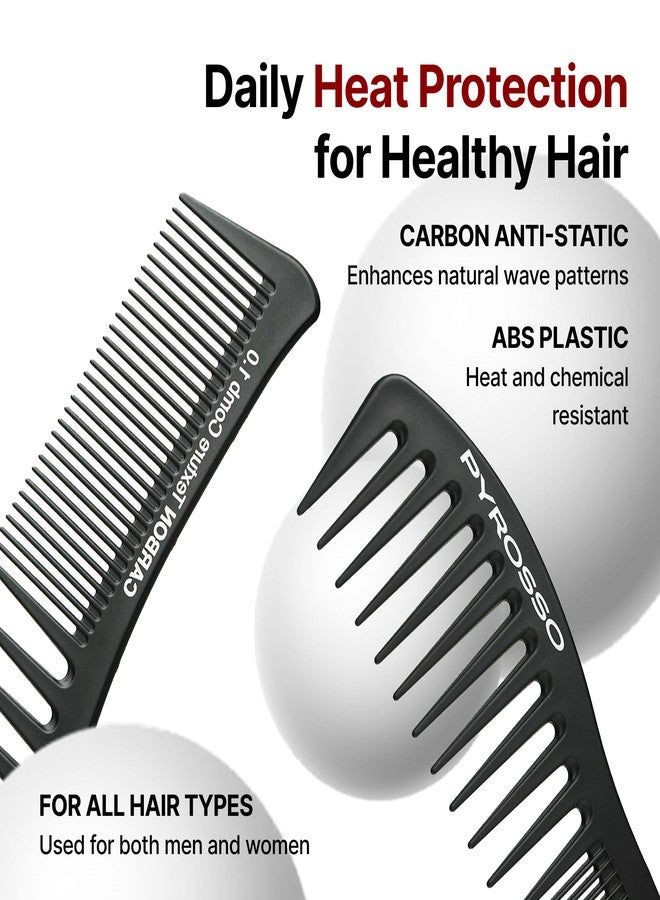 Pyrosso Professional Hair Texture Comb, Carbon Blend ABS Plastic, Styling and Definition - Image 3