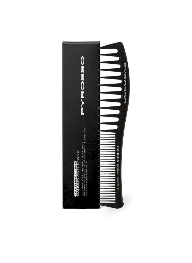 Pyrosso Professional Hair Texture Comb, Carbon Blend ABS Plastic, Styling and Definition - Image 1