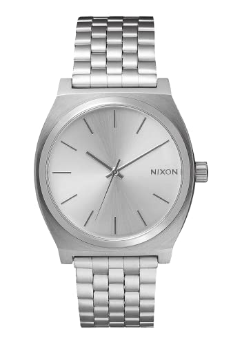 Nixon Time Teller All Silver Women’s Watch (37mm. All Silver Face & Metal Band) - Image 4