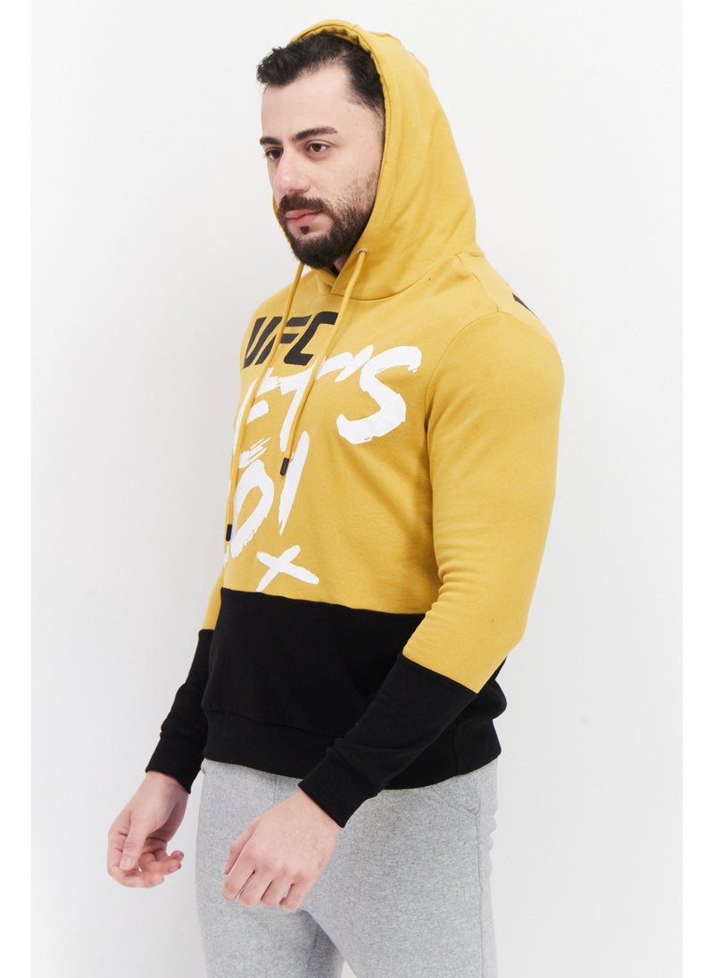 Ufc Men Sportswear Fit Long Sleeve Outdoor Hoodie, Yellow - Image 5