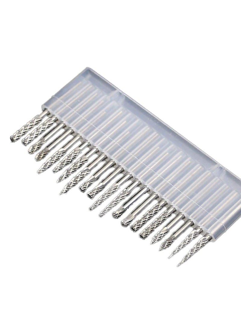 DIY Crafts DIY Crafts CTDIYHI54369 20pcs Tungsten Carbide Rotary Burrs Set for Dremel Accessories Milling Cutter Drill Bit Engraving Bits Pack  - Image 1