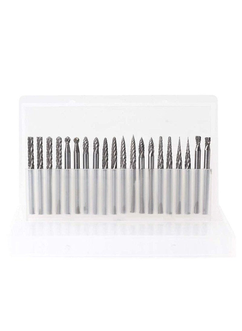 DIY Crafts DIY Crafts CTDIYHI54369 20pcs Tungsten Carbide Rotary Burrs Set for Dremel Accessories Milling Cutter Drill Bit Engraving Bits Pack  - Image 5