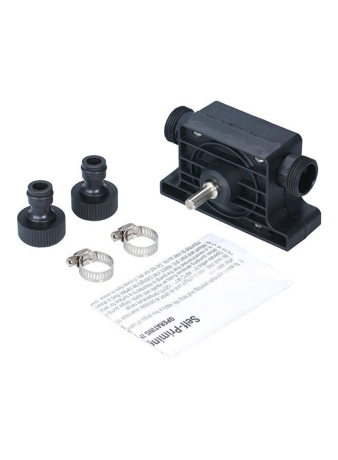 NIBEMINENT Household Small Hand Drill Drive Pump Black 6.5x11x8cm  - Image 1