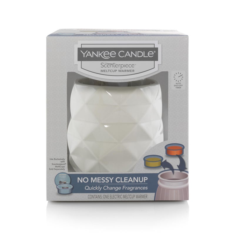 YANKEE CANDLE Yankee Candle Langham Collection White wTimer Scenterpiece Wax Warmer