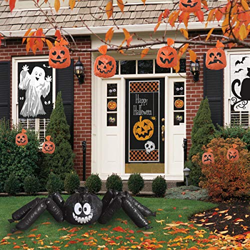 Unique Industries Pumpkin Glow Window Decal Clings | Assorted Sizes | 3 Pcs  1 ct  Multicolor - Image 3