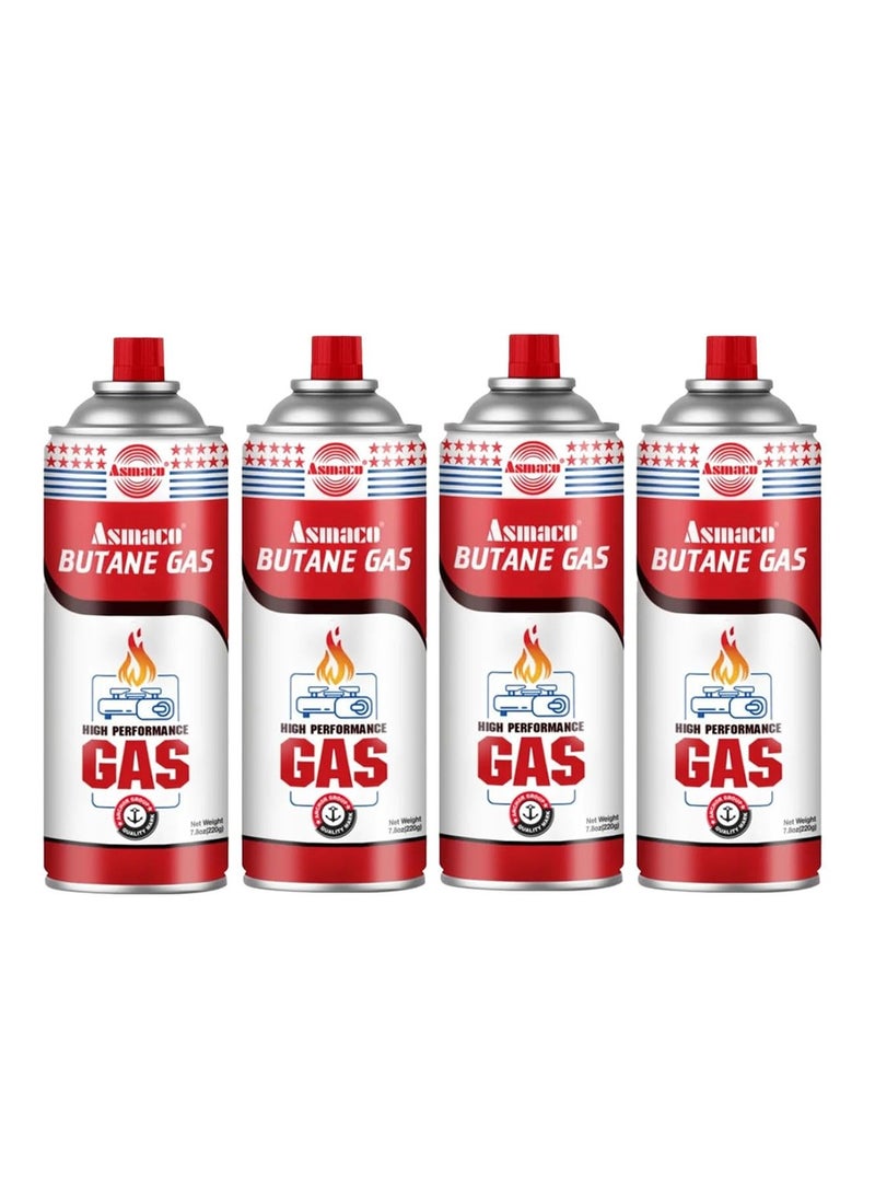 Asmaco Butane Gas Refills 4Pcs
