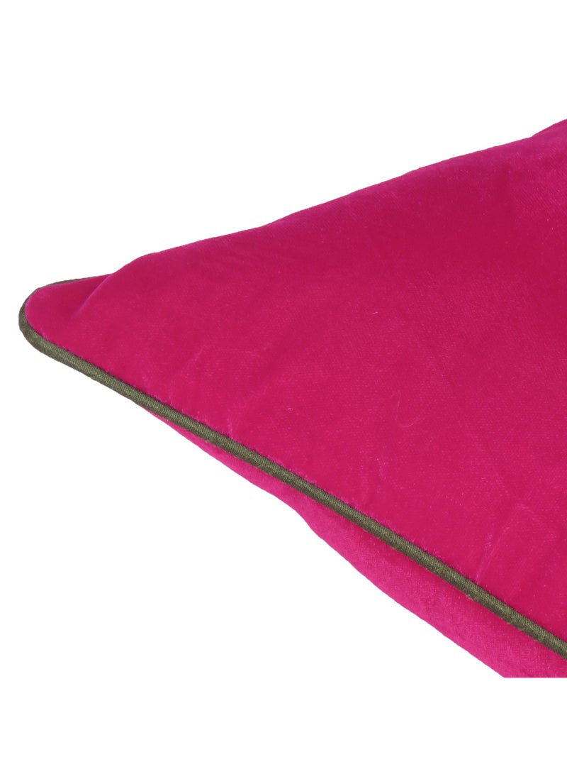 ريارا غطاء وسادة مخملي واقٍ لغرفة المعيشة والحديقة والديكور الخارجي مع سحاب مخفي (16 × 16 بوصة)  - Image 2