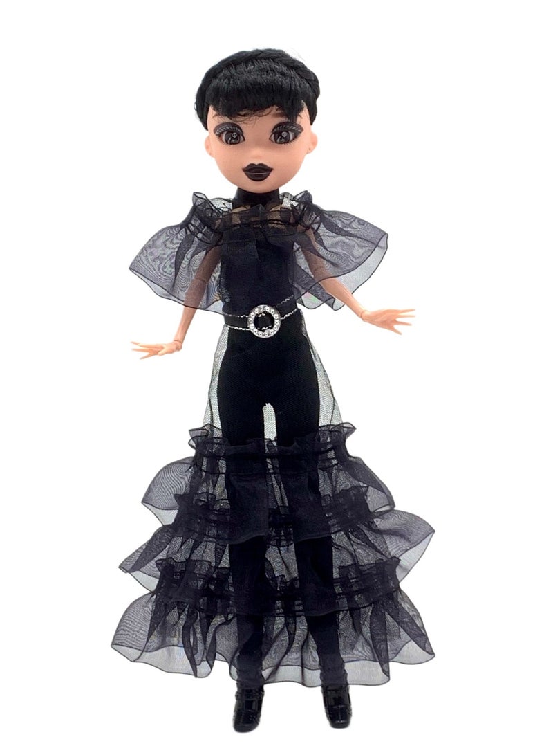 general Addams' Family Doll 11 Joint Black Dress Monster Wednesday Doll Collectible Black Gothic Dress Inspired by Dance Scenes - Image 1