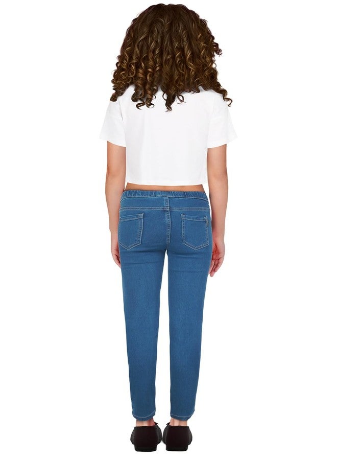 Allen Solly Girl's Regular Jeans (AGDNCJEBW57630_Blue - Image 2