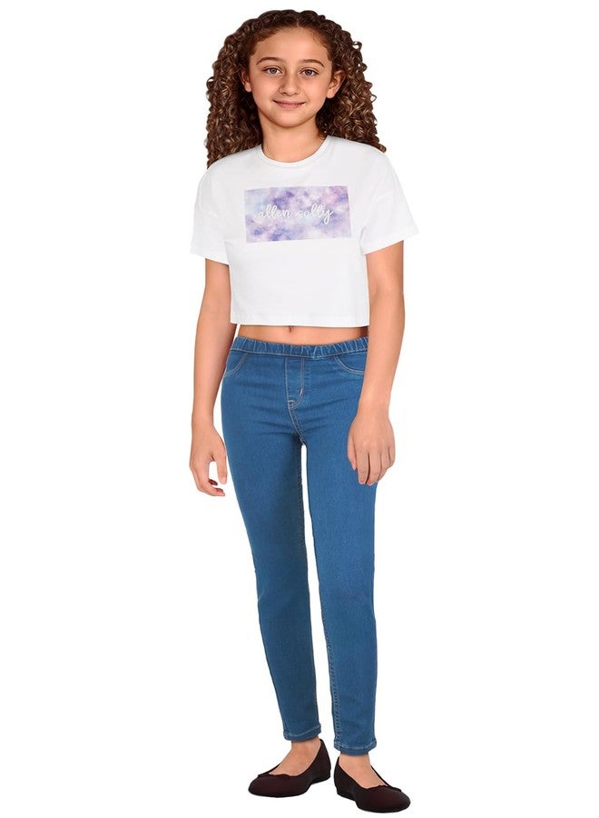 Allen Solly Girl's Regular Jeans (AGDNCJEBW57630_Blue - Image 1