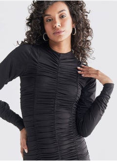 FAV Ruched Knitted Dress  - Image 3
