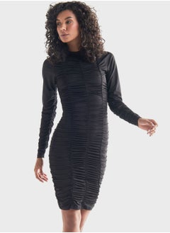 FAV Ruched Knitted Dress  - Image 1