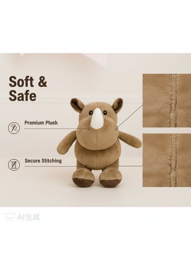 Y&D Rhinoceros Plush Toy Childrens Cloth Doll - Image 3