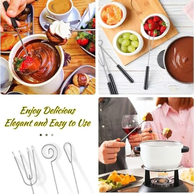 RAYYAN Chocolate Dipping Fork Set Diy Baking Supplies Stainless Steel Decorating Tool Set For Handmade Chocolates PralinesTruffles Multiplex Chef Art Pencil Candy Making Dipping Tool - Image 4