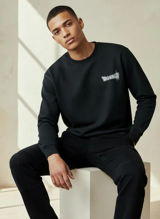 SP Characters Men Regular Fit Print Sweatshirt
