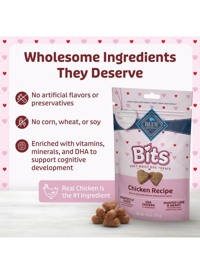 بلو بافلو مكافآت تدريب الكلاب من Blue Buffalo Valentine's Day Edition، وصفة الدجاج، كيس 4.5 أونصة - Image 5