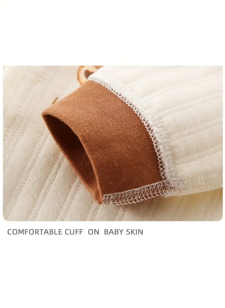 Newborn baby boy and girl clothing - Daily essential set of baby one-piece clothes (19 pieces) - 3 one-piece dresses - Hats - Wraps - Pillows - Hand and foot covers - Wraps - Baby full moon four-season set - Baby gift - Essential for newborns, suitable for outdoor use  - Image 3
