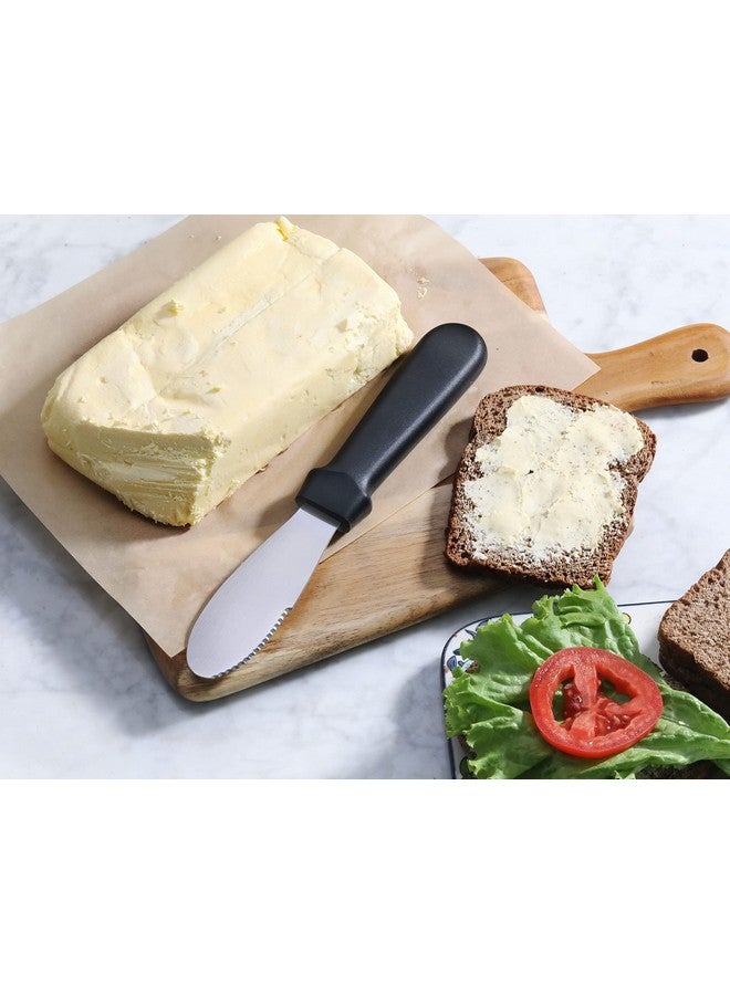 New Star Foodservice 43013 Plastic Handle Butter Spreader, 8.75-Inch, Black, Set of 4 - Image 4