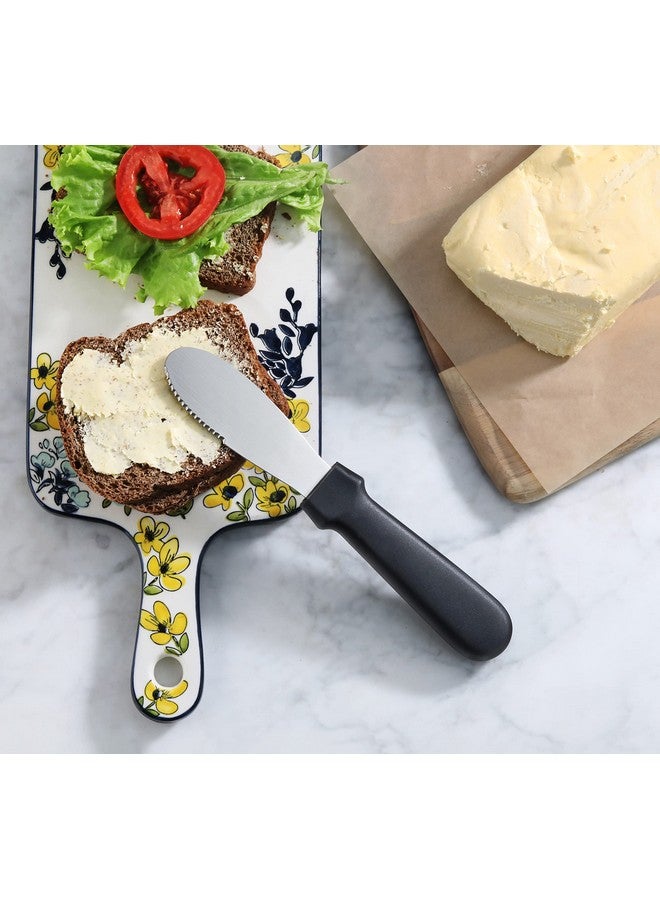 New Star Foodservice 43013 Plastic Handle Butter Spreader, 8.75-Inch, Black, Set of 4 - Image 5