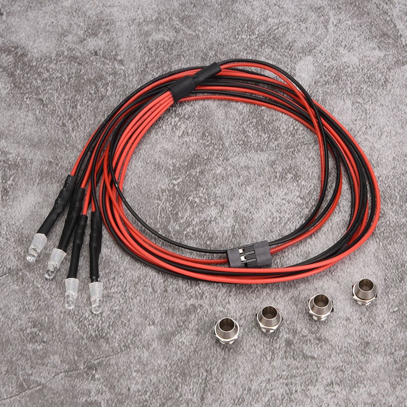 4PCS Headlights RC Accessory LED Lights for Model Drift Car - Image 5