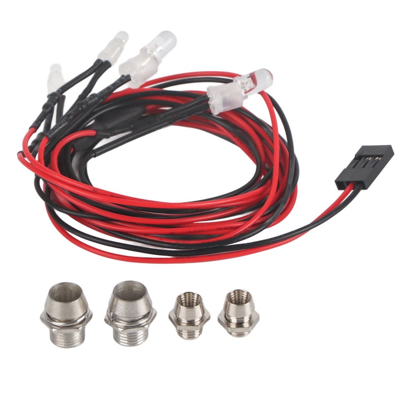 4PCS Headlights RC Accessory LED Lights for Model Drift Car - Image 1
