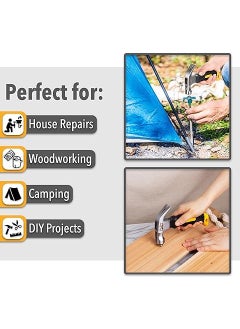 FUTURE TRAND FUTURE TRAND 1Pcs Portable Claw Hammer Durable Small Hammer High Quality Hammers Multifunction Mini Hammer Perfect for Pulling Nails for DIY Projects in Home and Office Multicolor  - Image 3