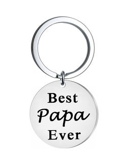 Excefore Stainless Steel Keychain Fathers Day Dad Gifts from Daughter Son Keychain Birthday Gifts for Father  - Image 1