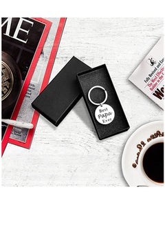 Excefore Stainless Steel Keychain Fathers Day Dad Gifts from Daughter Son Keychain Birthday Gifts for Father  - Image 5