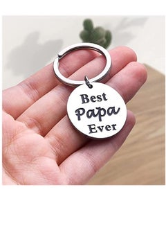 Excefore Stainless Steel Keychain Fathers Day Dad Gifts from Daughter Son Keychain Birthday Gifts for Father  - Image 4