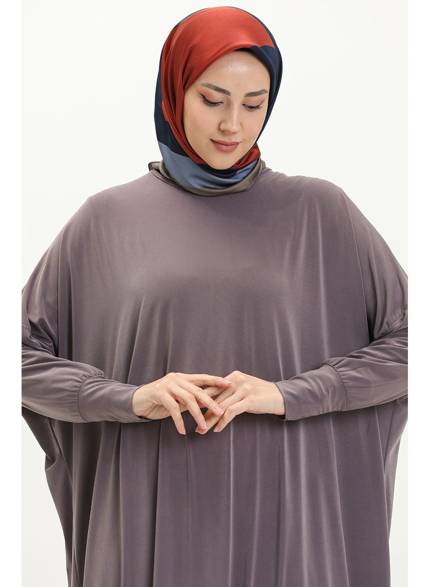 Sefa Merve - Bat Sleeve Casual Dress 2000-19 Light Lilac - Image 1