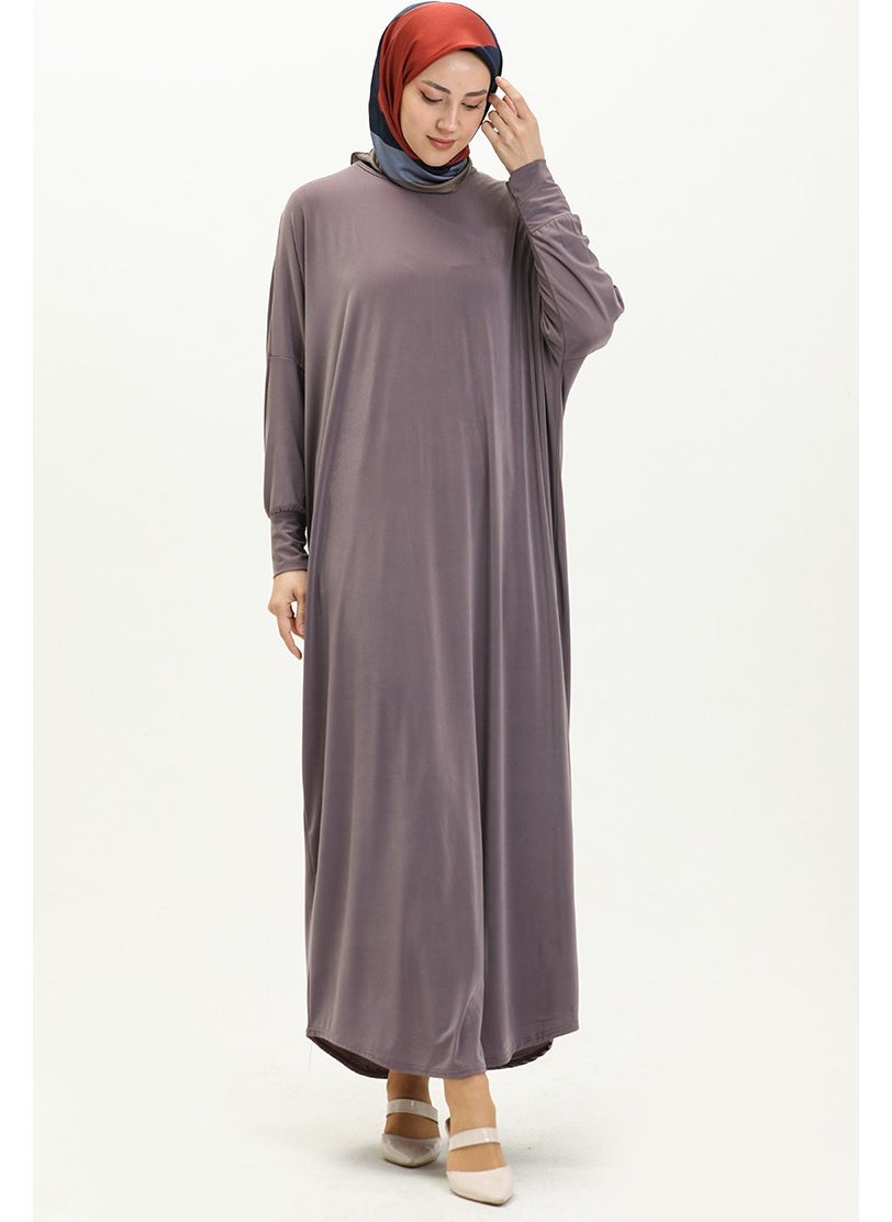 Sefa Merve - Bat Sleeve Casual Dress 2000-19 Light Lilac - Image 1