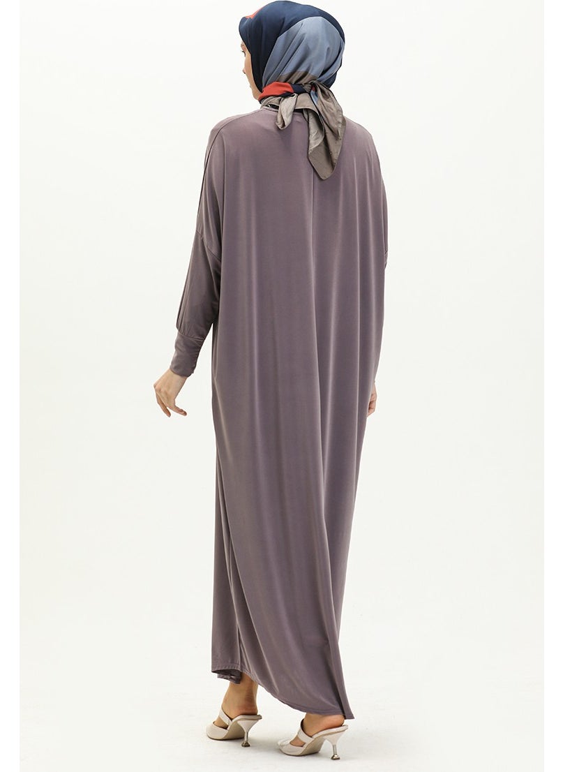 Sefa Merve - Bat Sleeve Casual Dress 2000-19 Light Lilac - Image 1