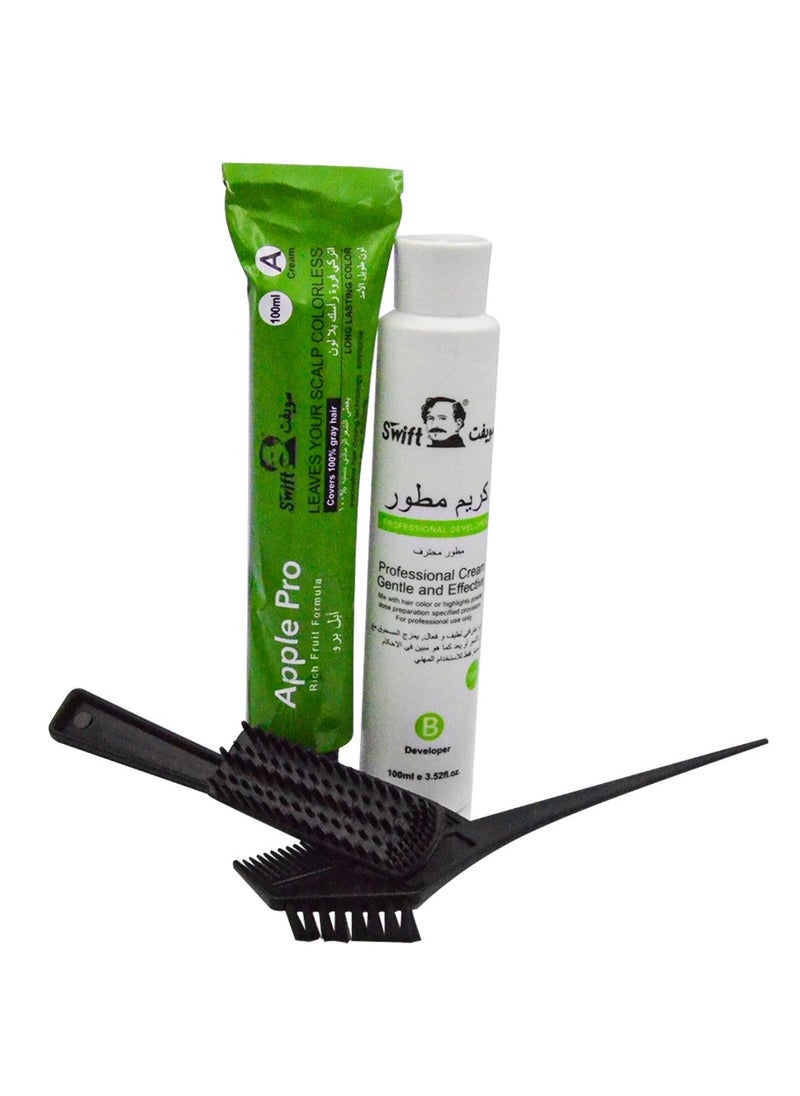 Swift Dark Black Hair Color Cream No Ammonia 100ml x 2  - Image 5