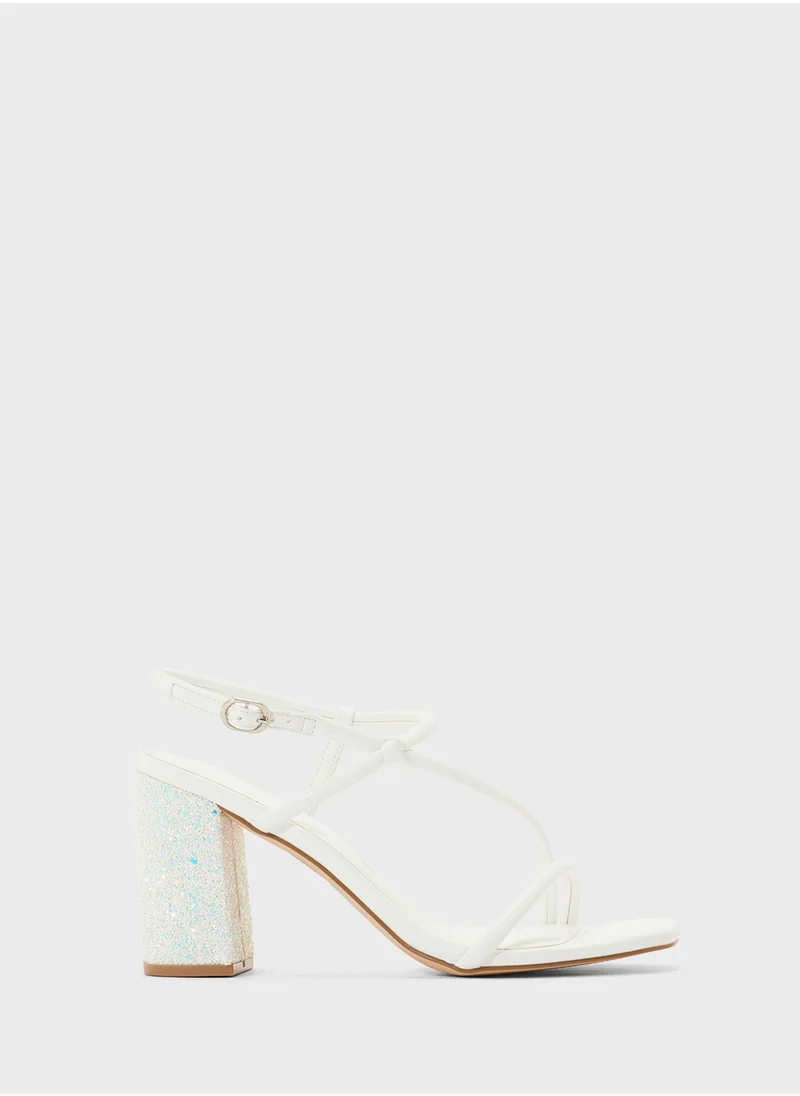 Truffle Patent Strappy Stilleto Sandals