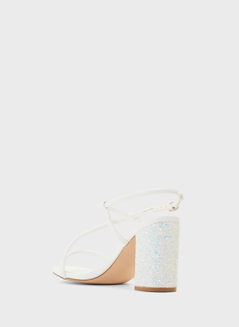 Truffle Patent Strappy Stilleto Sandals  - Image 3