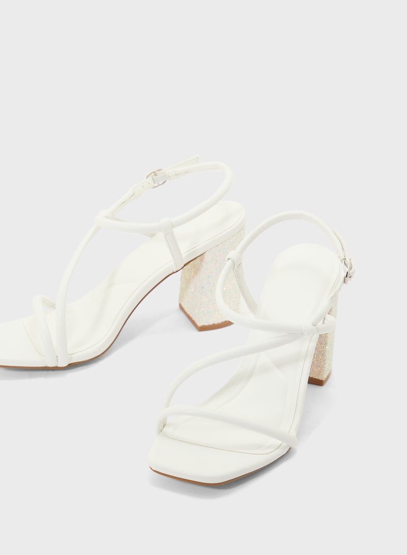 Truffle Patent Strappy Stilleto Sandals  - Image 4