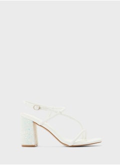 Truffle Patent Strappy Stilleto Sandals  - Image 1