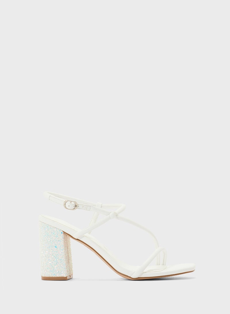 Truffle Patent Strappy Stilleto Sandals  - Image 1