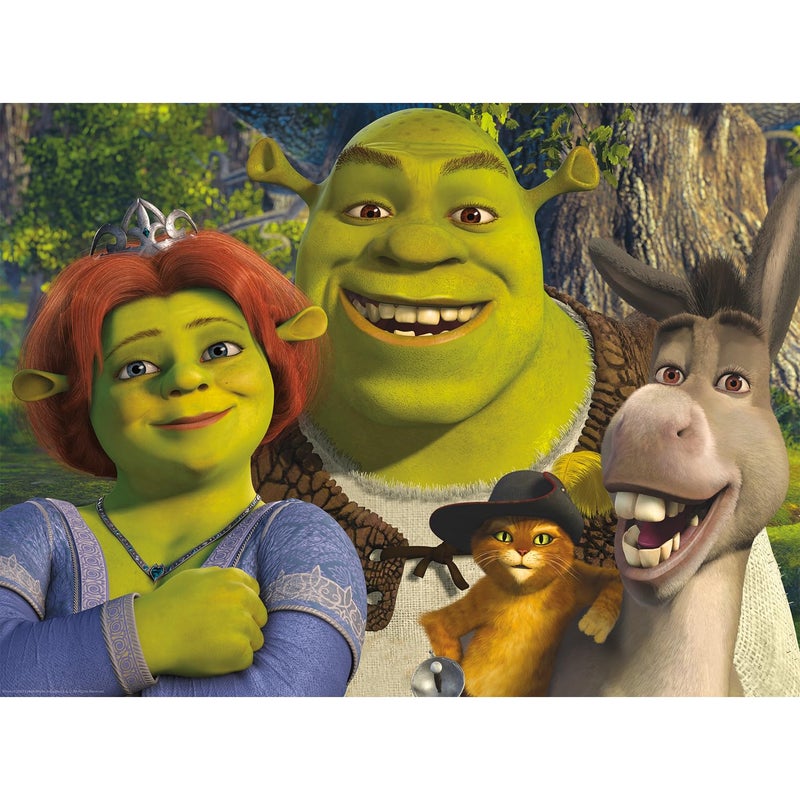 AQUARIUS Shrek Family 500pc Puzzle 500 Piece Jigsaw Puzzle  Glare Free  Precision Fit  Officially Licensed Shrek Merchandise  Collectibles  14x19 Inches