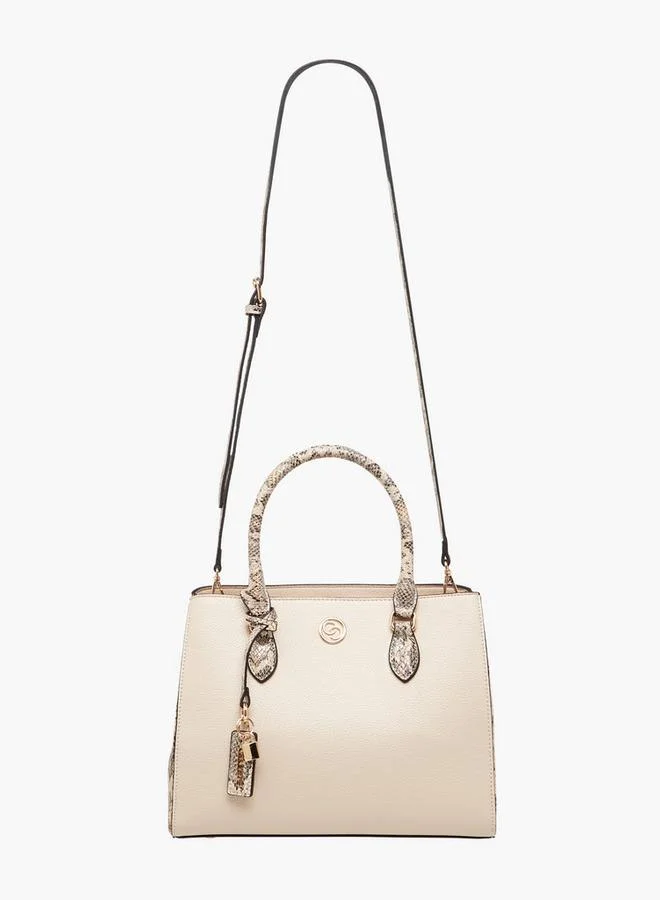 Celeste Animal Print Tote Bag with Detachable Strap