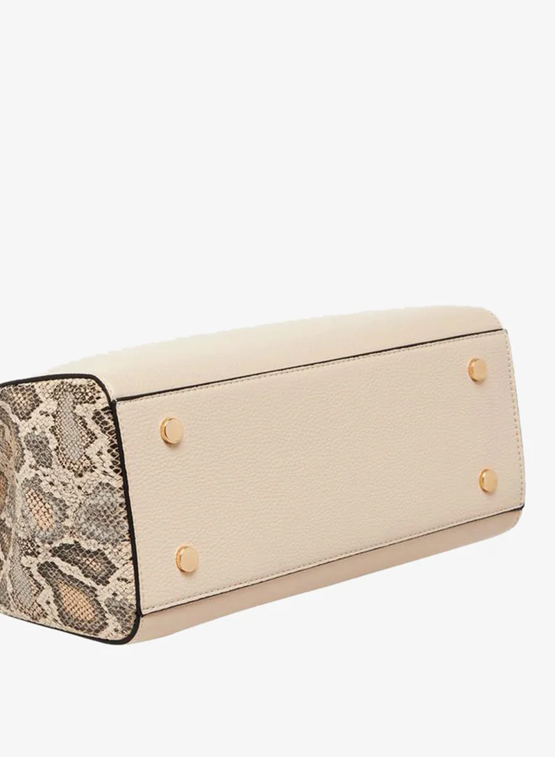 Celeste Animal Print Tote Bag with Detachable Strap