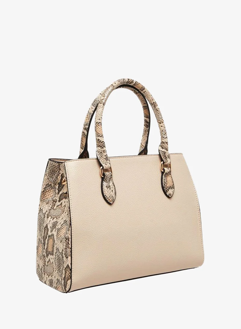 Celeste Animal Print Tote Bag with Detachable Strap