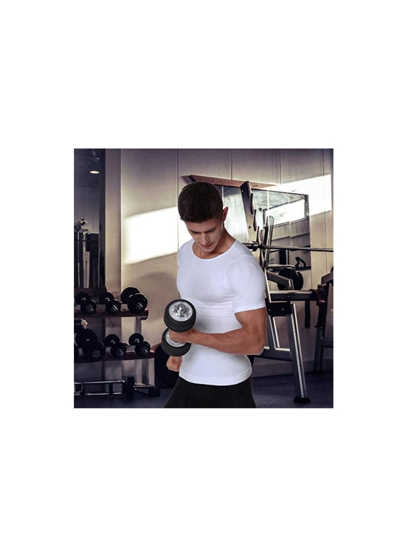 DeloPik Short sleeves tank corset men corset abdomen vest muscle body shaper top (32)  - Image 5