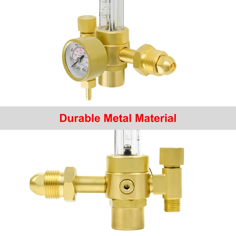 Zistel CO2 Argon Regulator Argon Flow Meter Gas Regulator Gauge for Mig Tig Weld with 10FT Gas Hose Welding - Image 4
