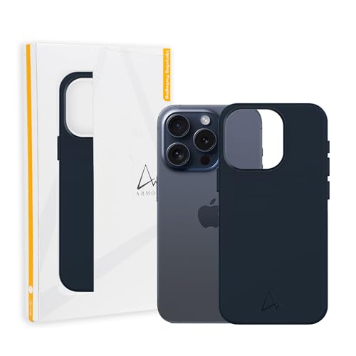 Armor Leather Magnetic Case for iPhone 15 Pro Marine Blue - Image 1