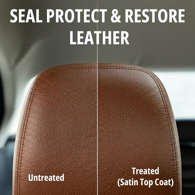 Leather Hero ليثير هيرو ساتين توب كوت ليثر سيلانت كلور ريستورر 4 أوقية - Image 4