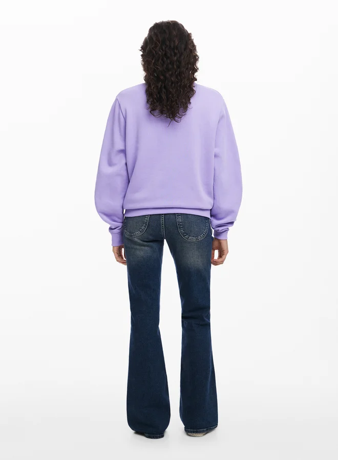 DESIGUAL Rhinestone Logo Sweatshirt