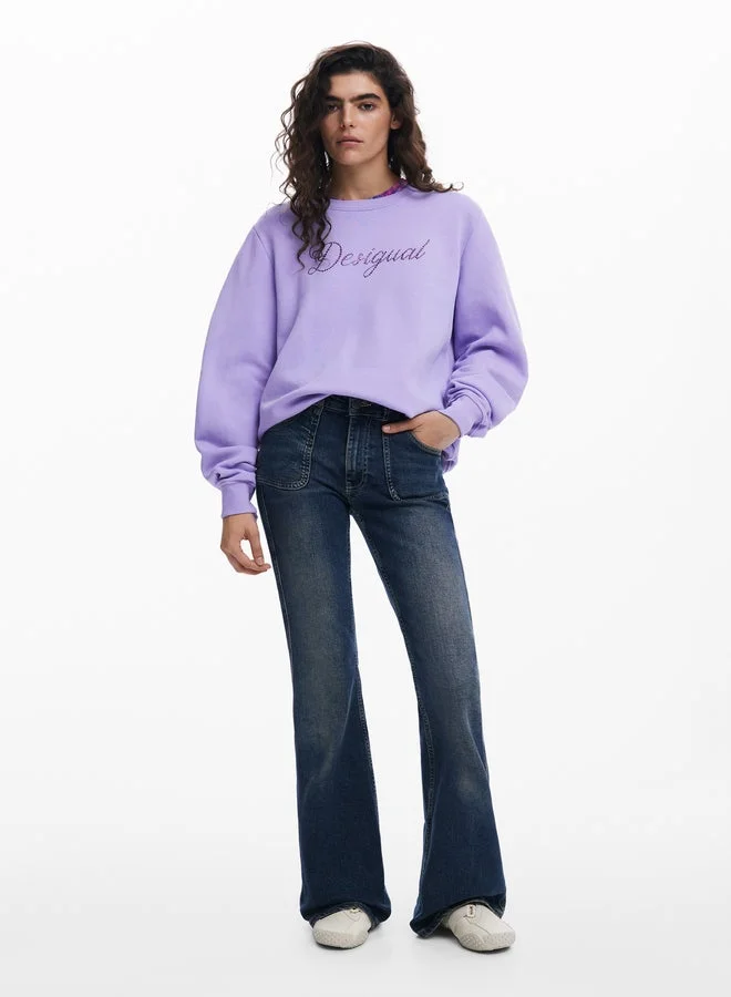 ديسيجوال سويت شيرت شعار حجر الراين